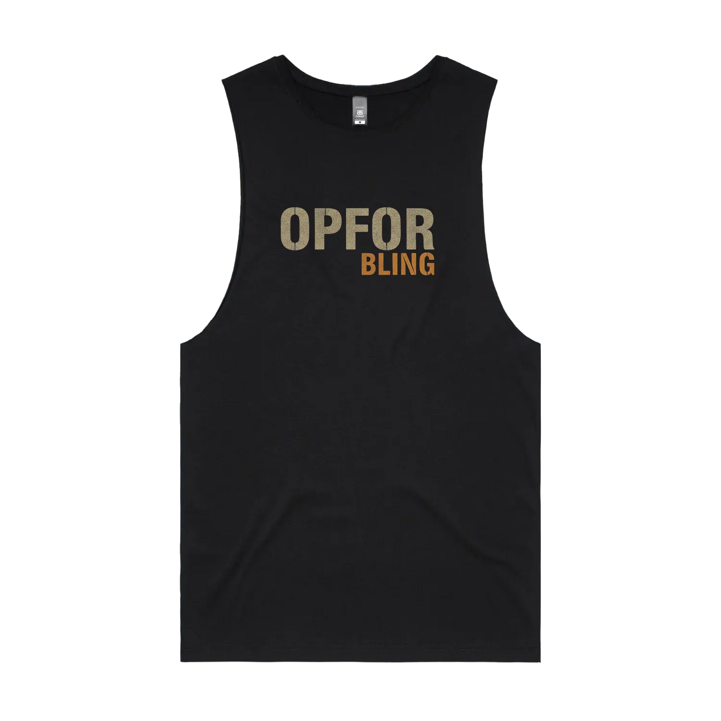 Black front flat lay