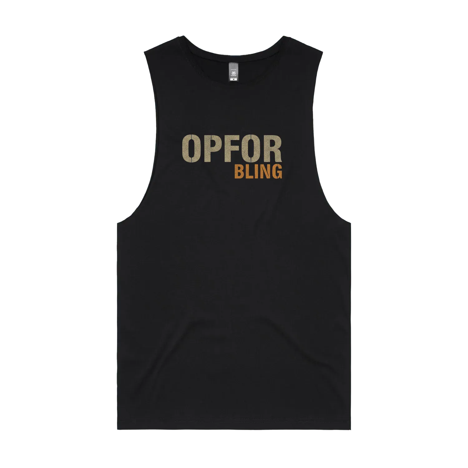 Black front flat lay