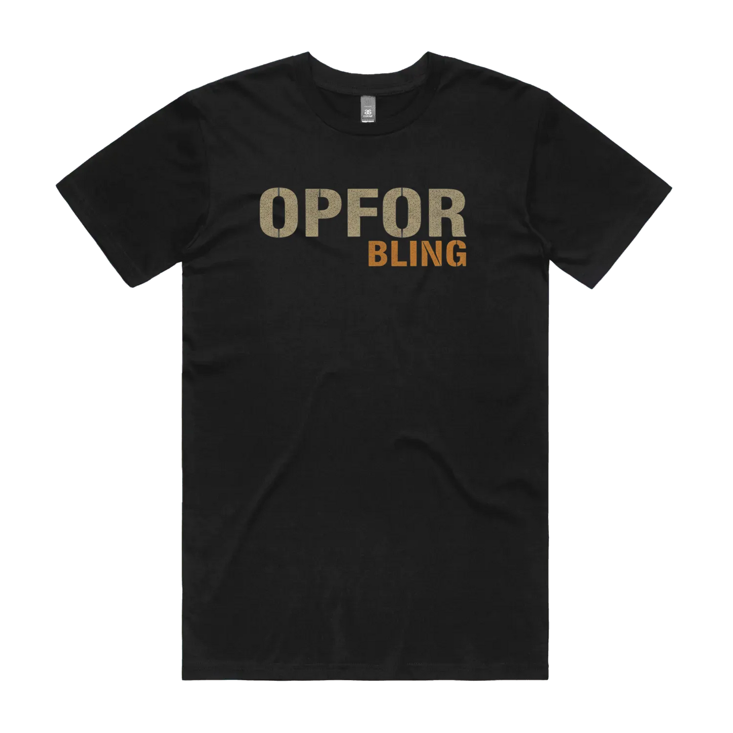 Black front flat lay