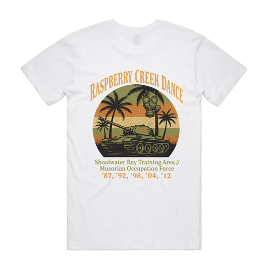 The "TOUR OF DUTY" Tee // Raspberry Creek Dance Edition